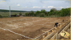 19 Trasare axe fundatii casa