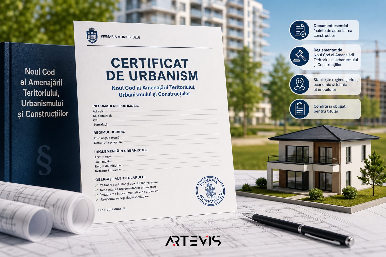 Certificatul de urbanism, în 5 forme diferite: care îți trebuie